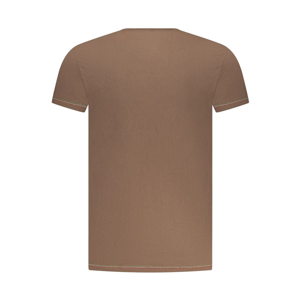 Aeronautica Militare Marrone Cotton Men T-Shirt - Luxe Nova