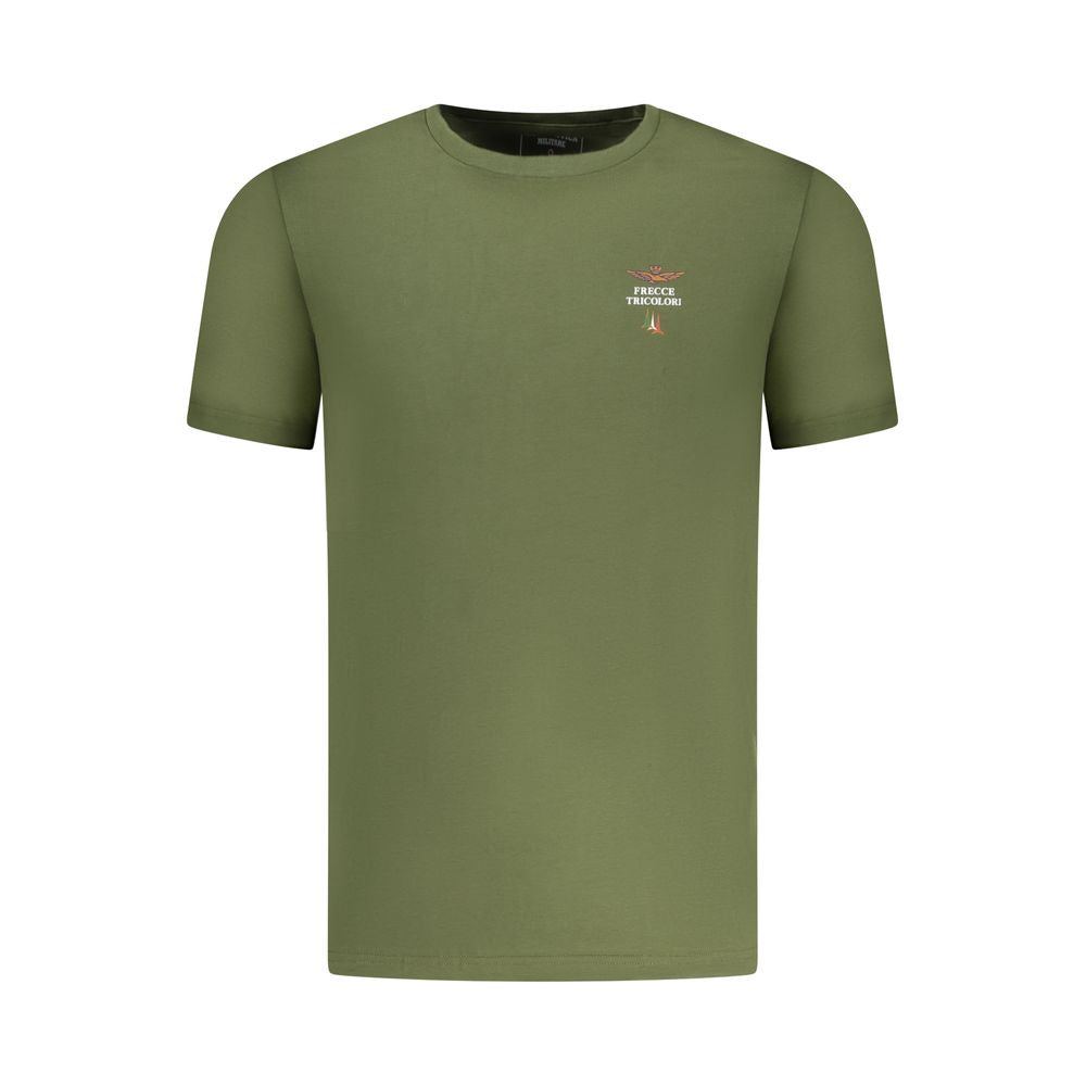 Aeronautica Militare Verde Cotton Mens Underwear Shirt - Luxe Nova