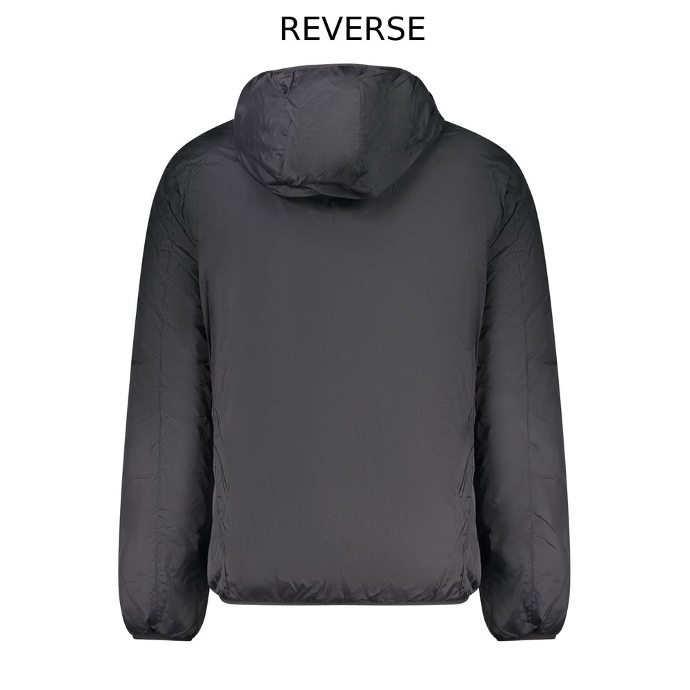 Norway 1963 Black Polyester Men's Reversible Jacket - Luxe Nova