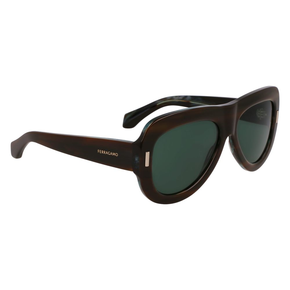 Ferragamo Bicolor Acetate Sunglasses