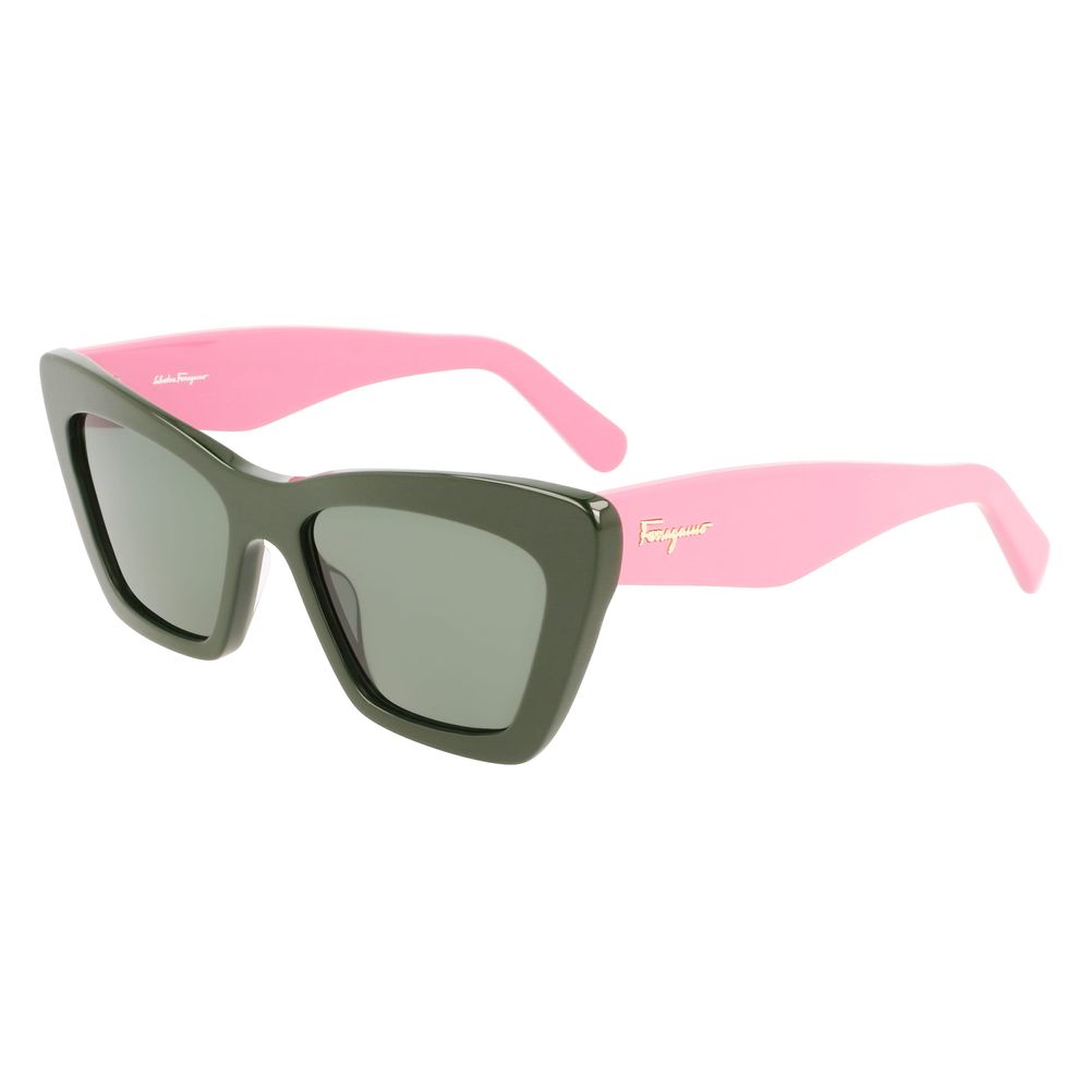Ferragamo Bicolor Acetate Sunglasses