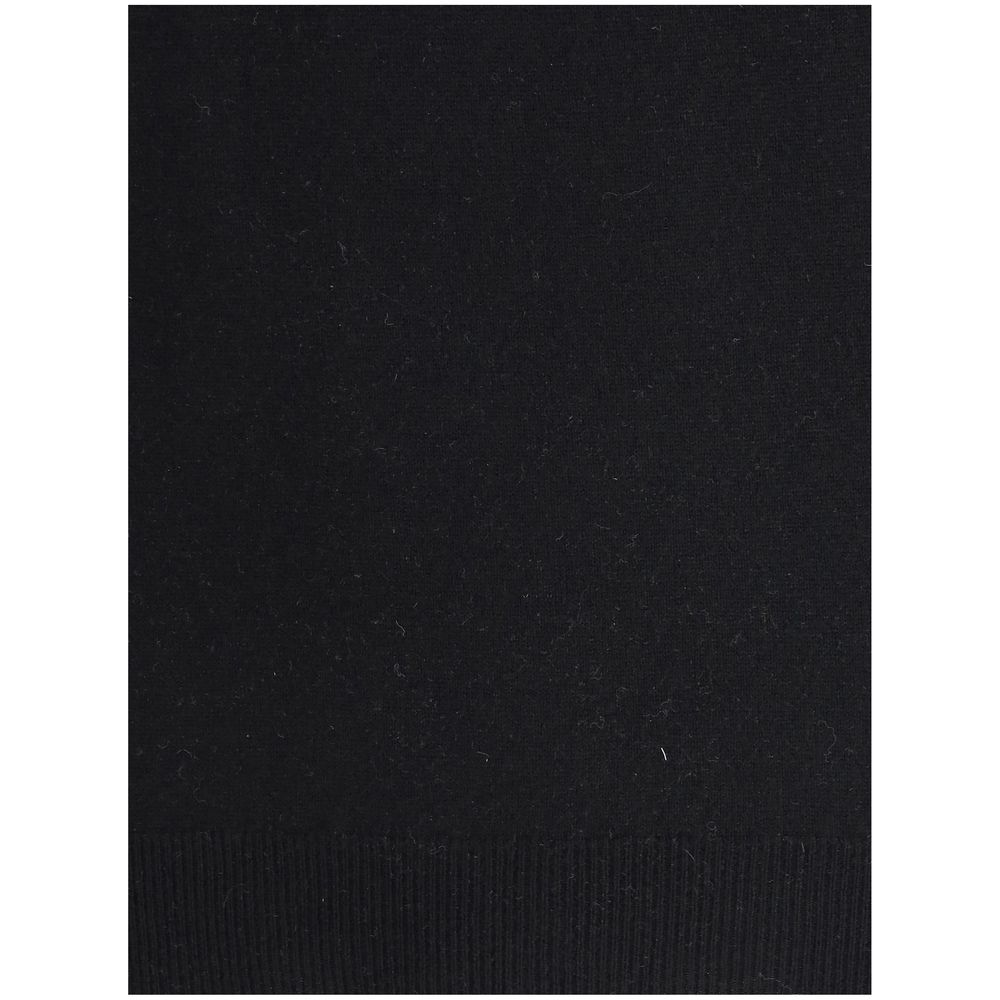 Aragona Cashmere Black Merino Wool Turtleneck - Luxe Nova