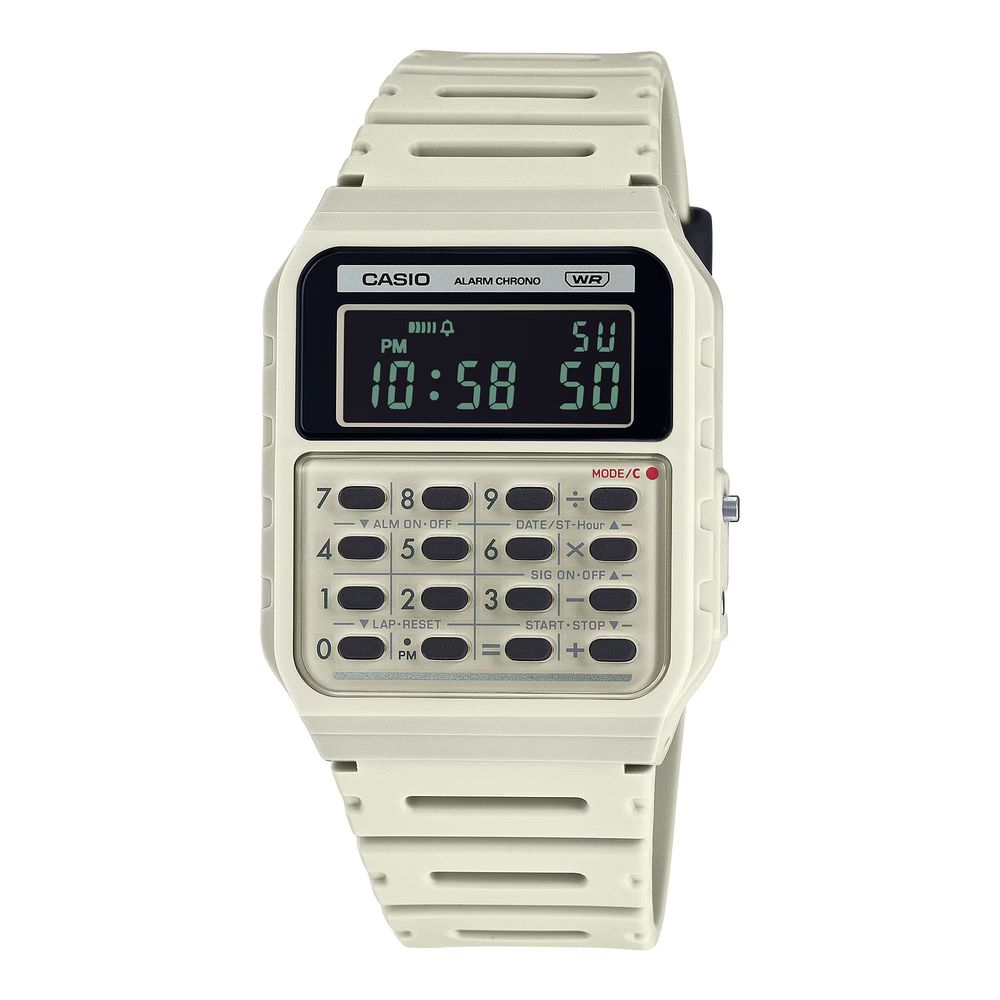Casio Beige Resin Digital Watch - Luxe Nova