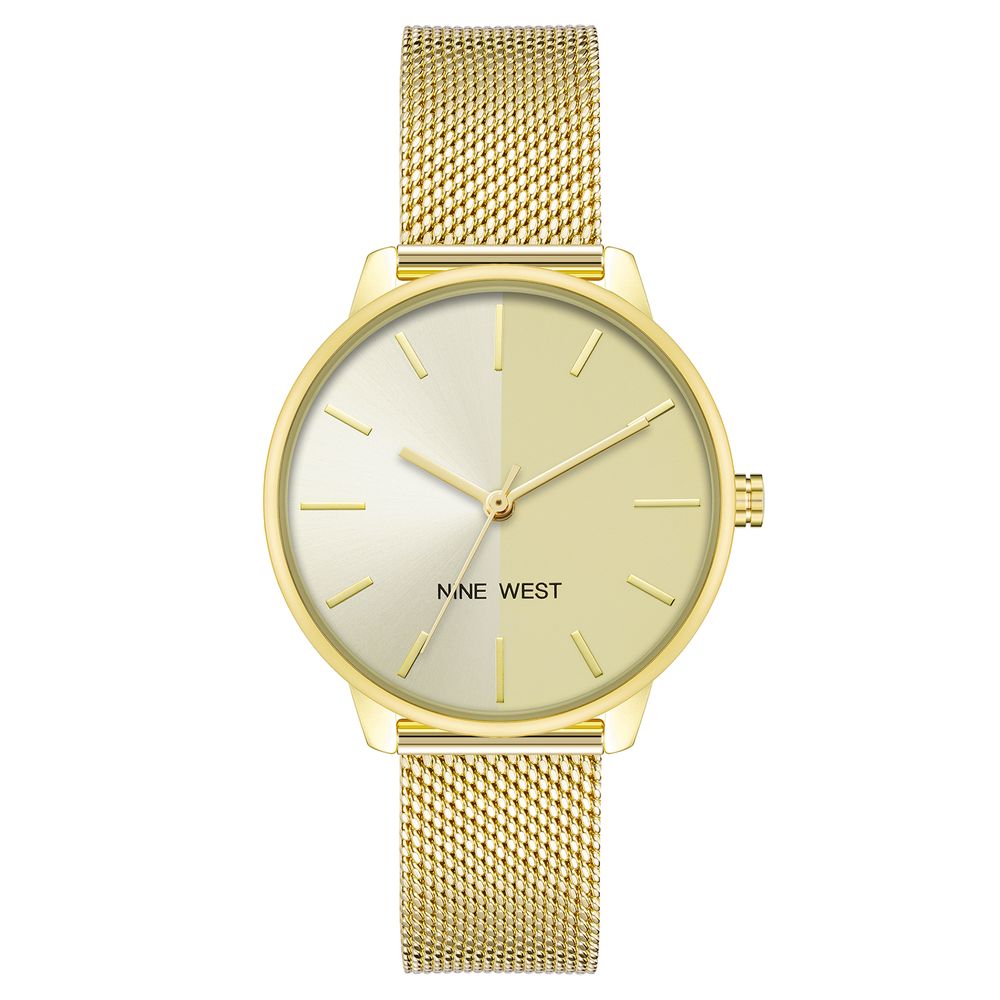 Nine West Gold Stainless Steel Bracelet Watch - Luxe Nova