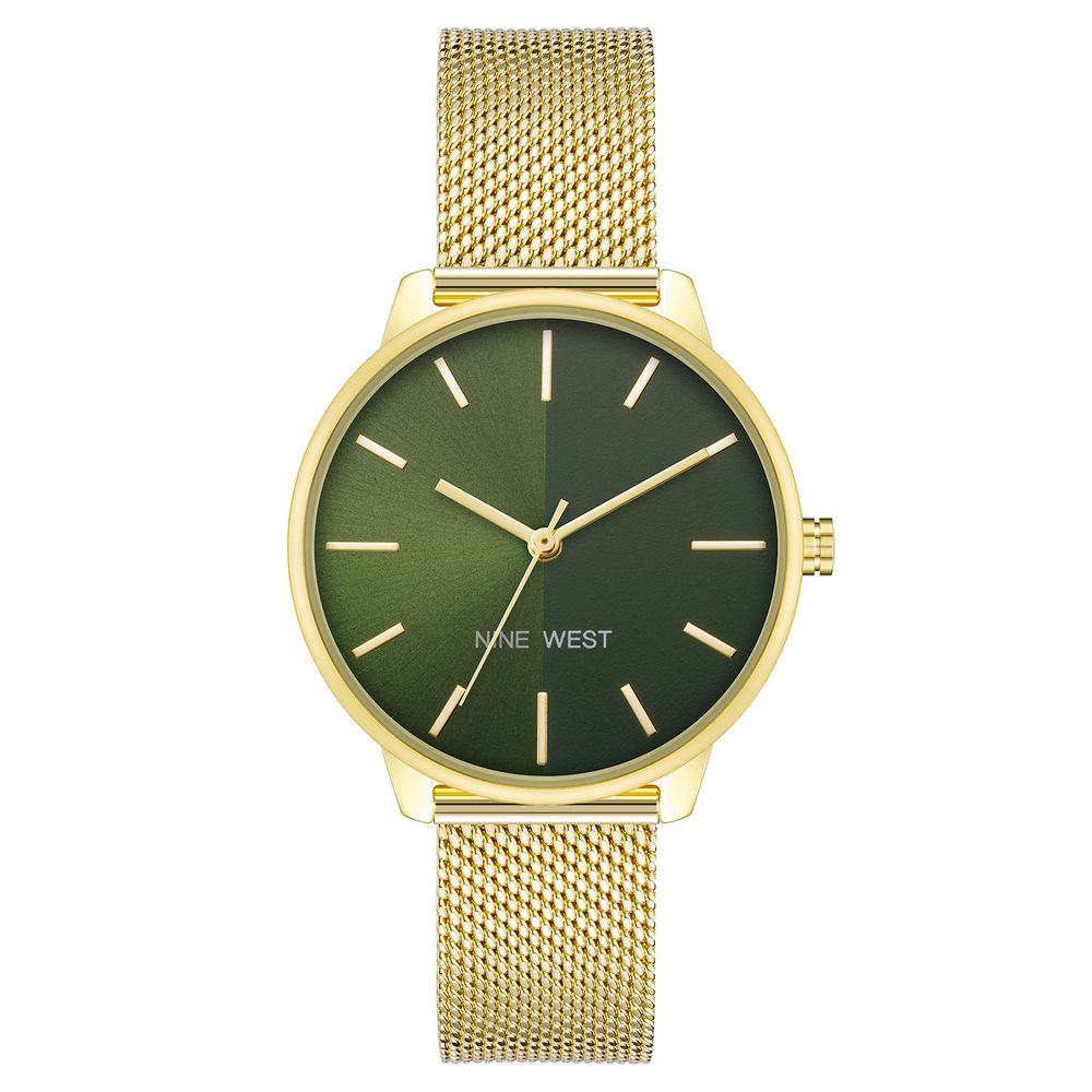 Nine West Gold Stainless Steel Dress Watch - Luxe Nova