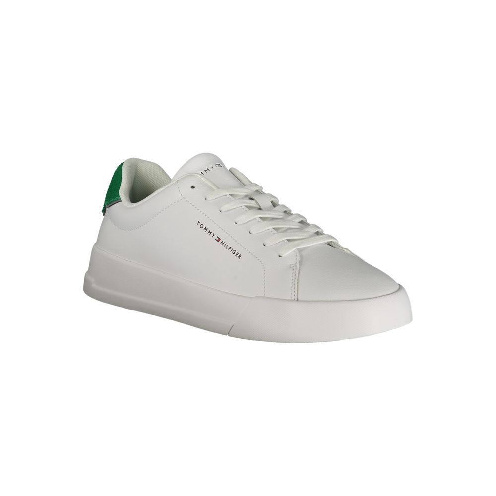 Tommy Hilfiger White Polyurethane Men Sneaker - Luxe Nova