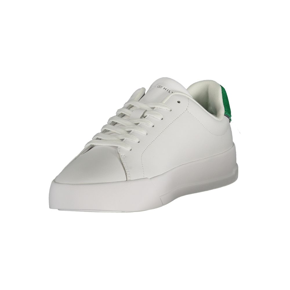 Tommy Hilfiger White Polyurethane Men Sneaker - Luxe Nova