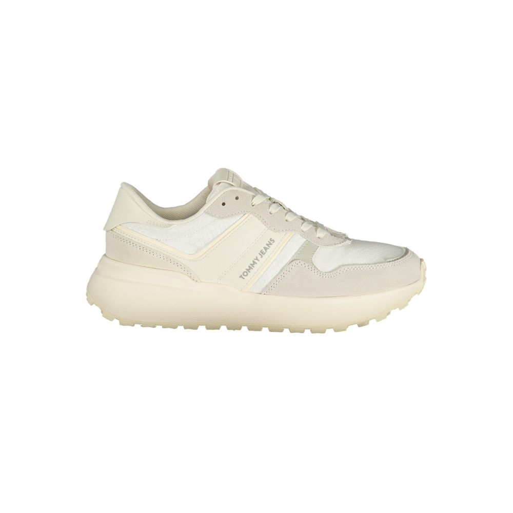 Tommy Hilfiger White Polyurethane Women Sneaker - Luxe Nova