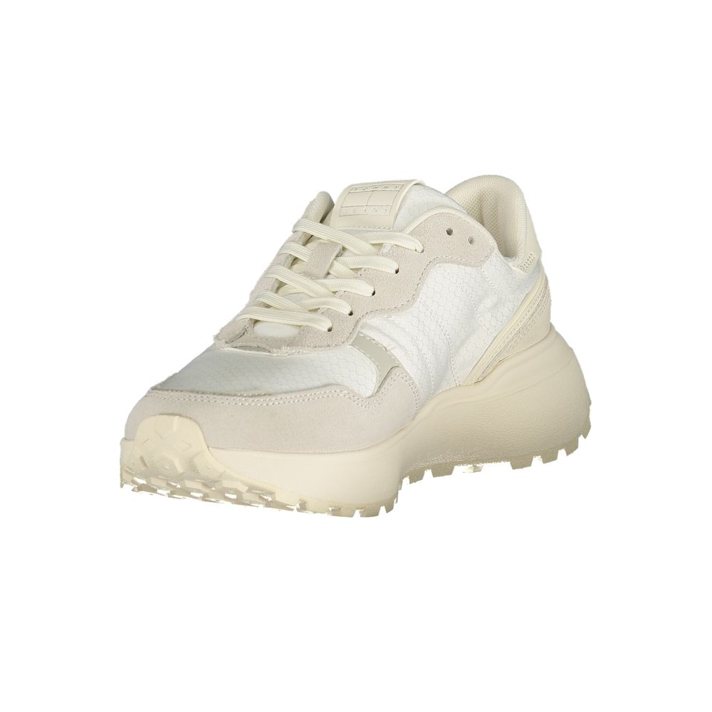 Tommy Hilfiger White Polyurethane Women Sneaker - Luxe Nova