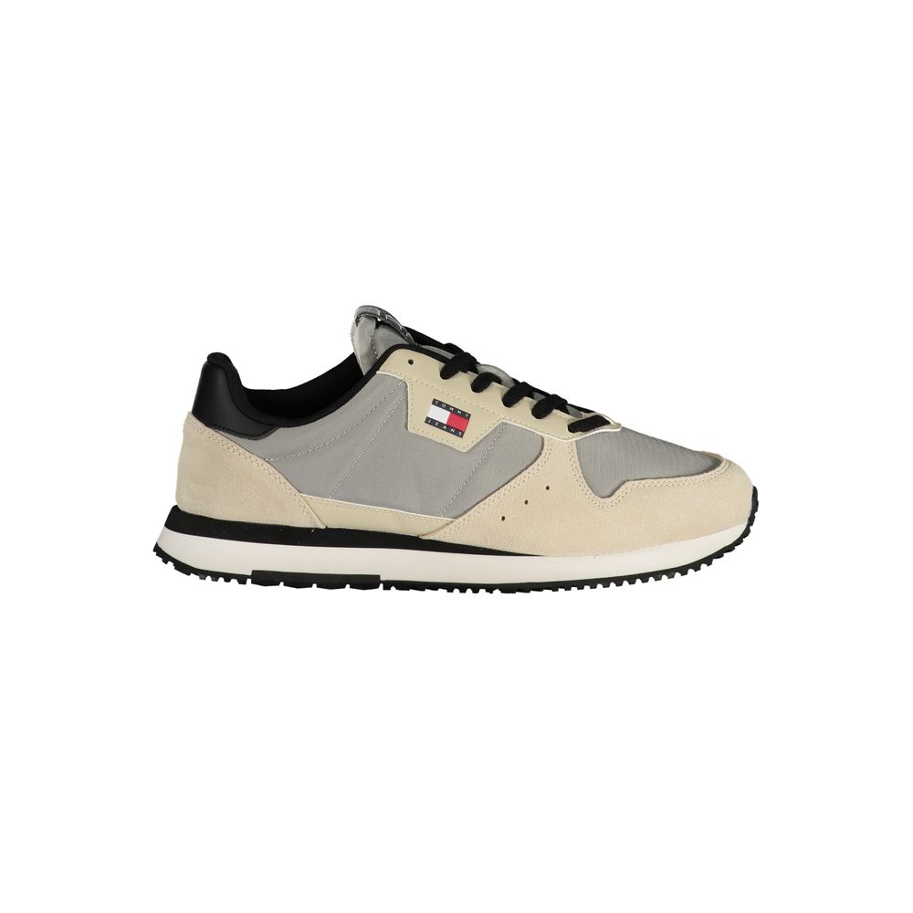 Tommy Hilfiger Grigio Leather Men Sneaker - Luxe Nova