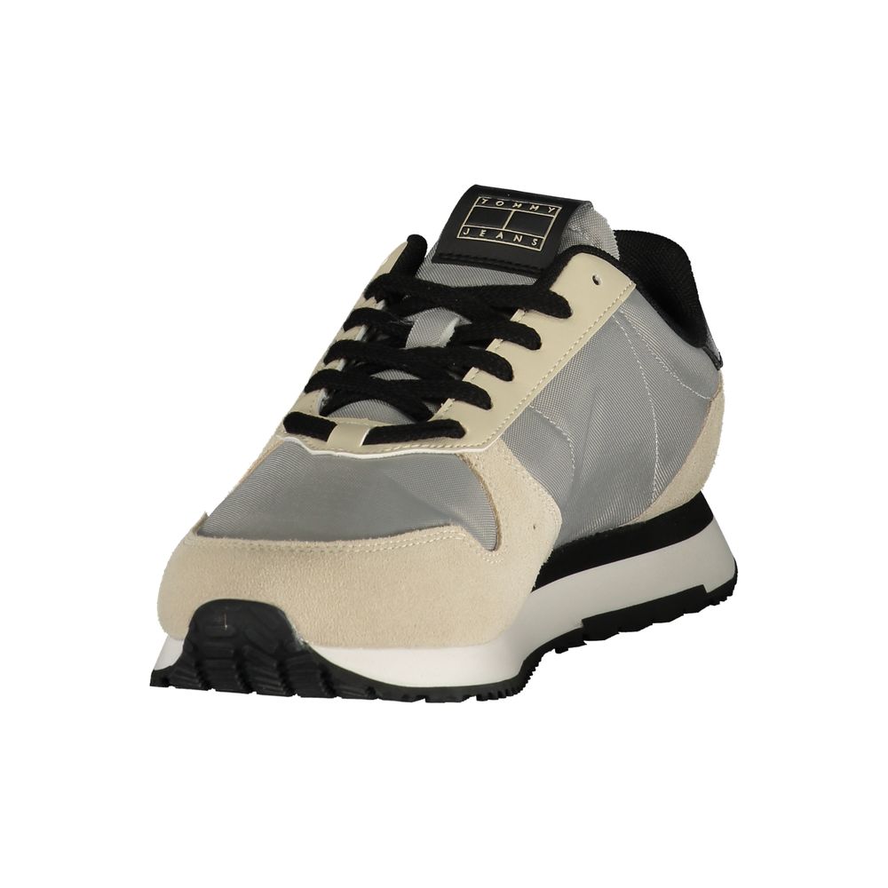 Tommy Hilfiger Grigio Leather Men Sneaker - Luxe Nova
