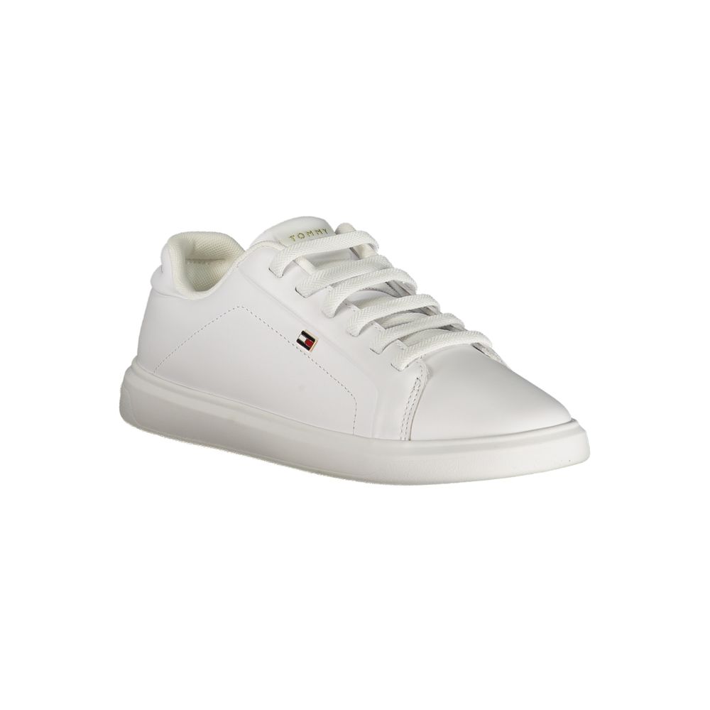 Tommy Hilfiger Bianco Polyurethane Women Sneaker - Luxe Nova