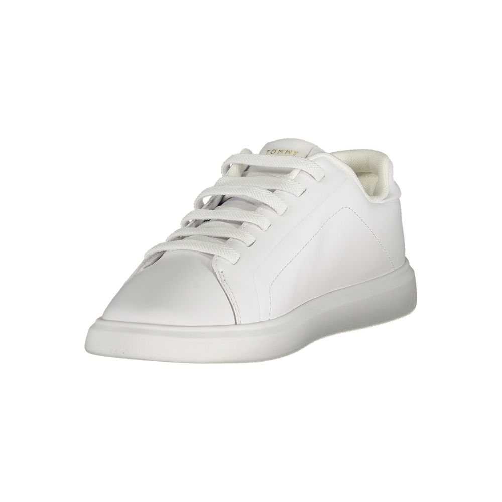 Tommy Hilfiger Bianco Polyurethane Women Sneaker - Luxe Nova