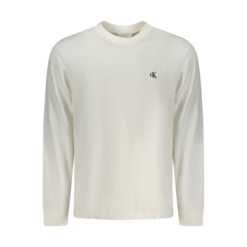 Calvin Klein White Cotton Men T-Shirt - Luxe Nova