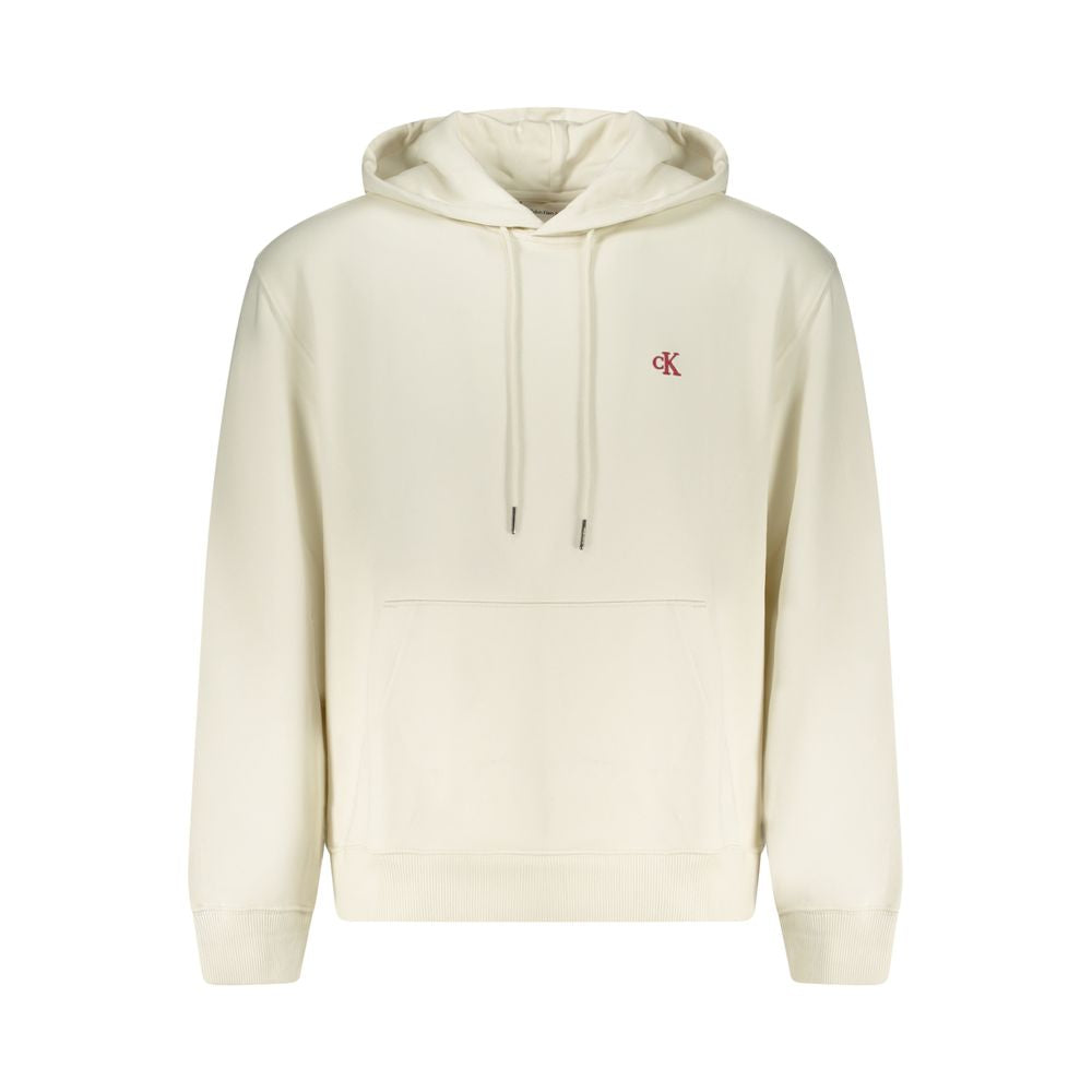 Calvin Klein White Cotton Men's Hoodie - Luxe Nova