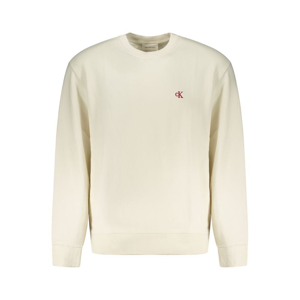 Calvin Klein White Cotton Mens Sweatshirt - Luxe Nova