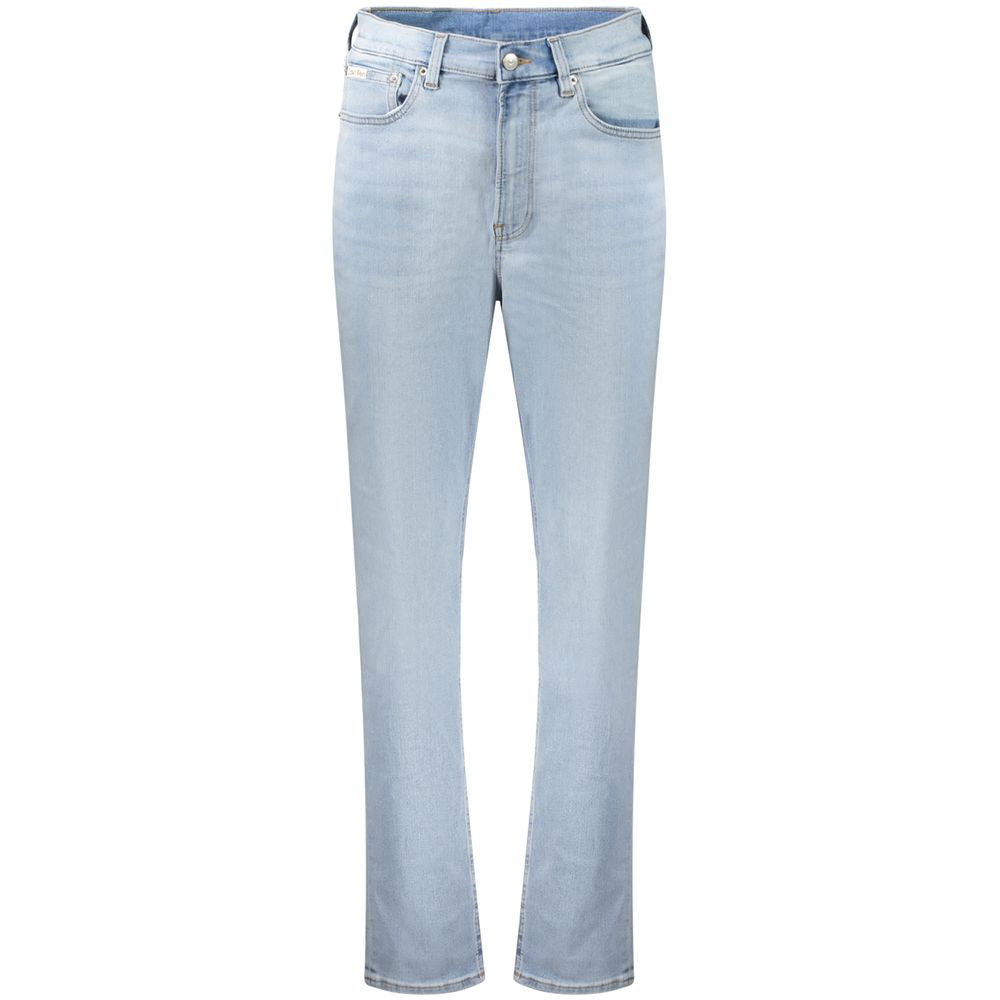 Calvin Klein Azzurro Cotton Women Jeans - Luxe Nova