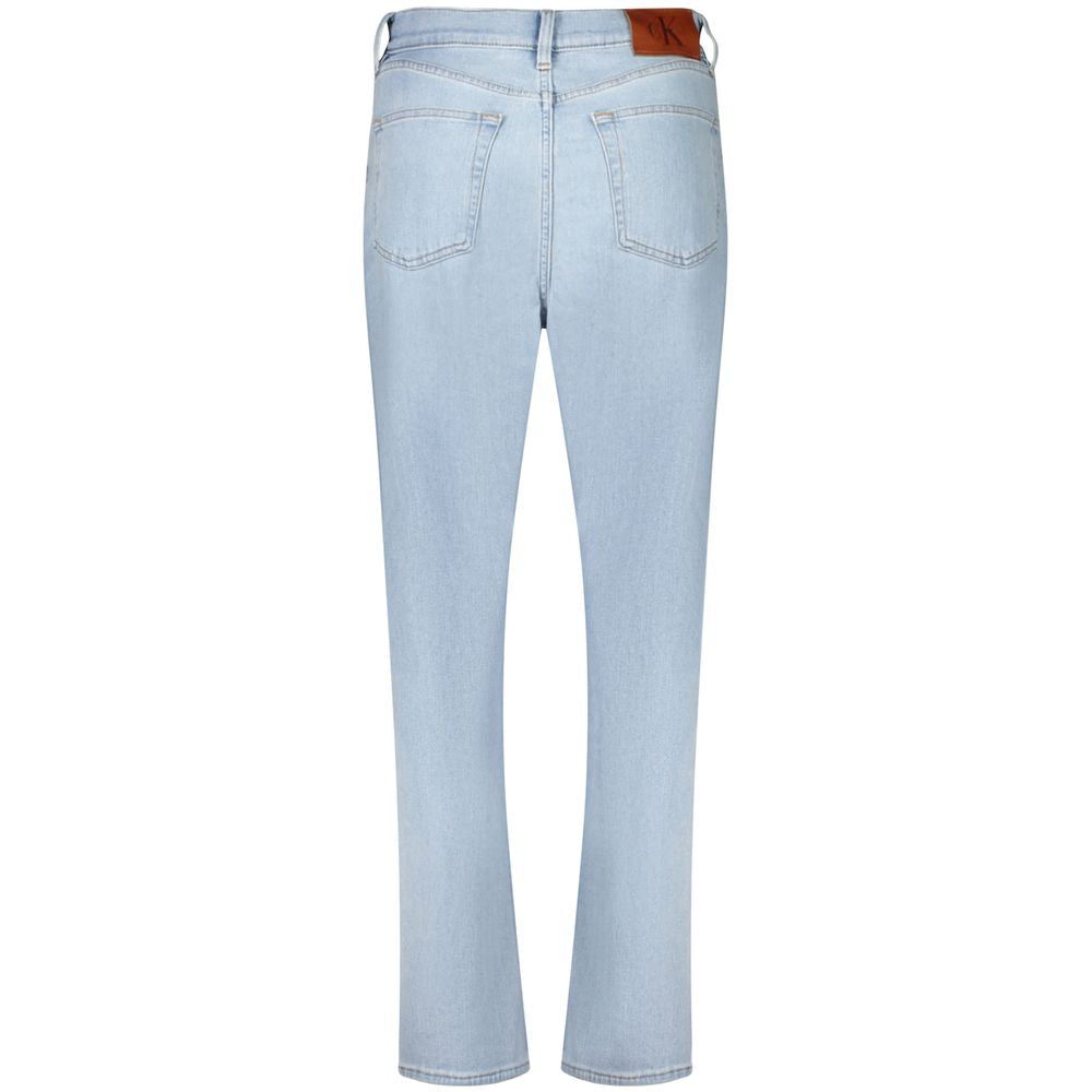 Calvin Klein Azzurro Cotton Women Jeans - Luxe Nova