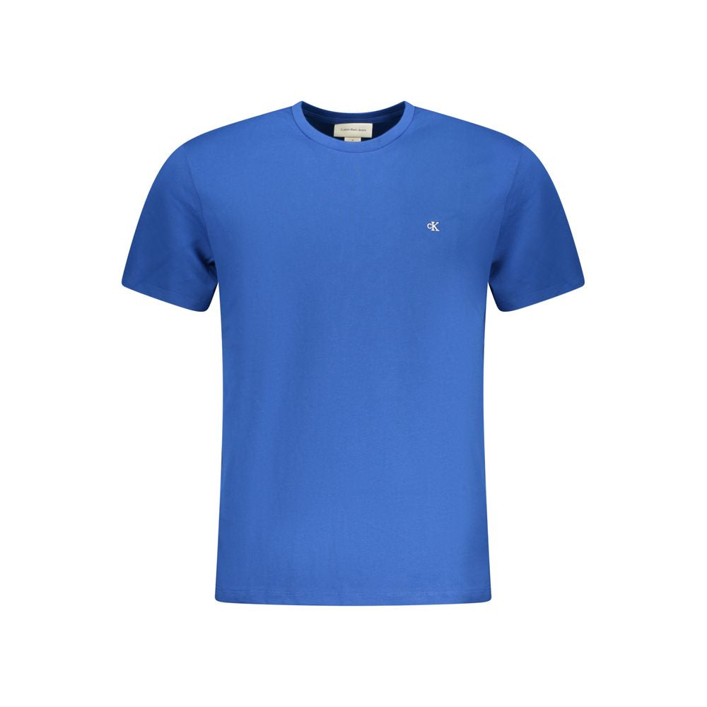 Calvin Klein Blue Cotton Men's T-Shirt - Luxe Nova