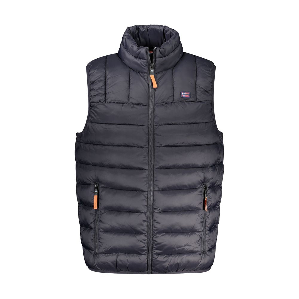 Norway 1963 Nero Poliammide Men's Vest - Luxe Nova