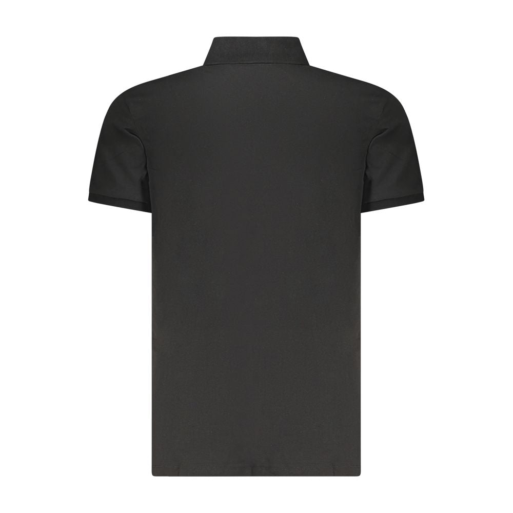 Calvin Klein Black Cotton Men Polo Shirt - Luxe Nova