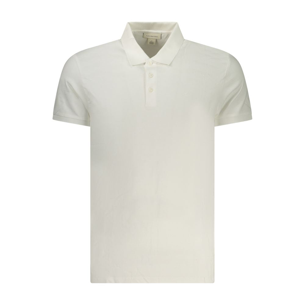 Calvin Klein Bianco Cotton Men Polo - Luxe Nova