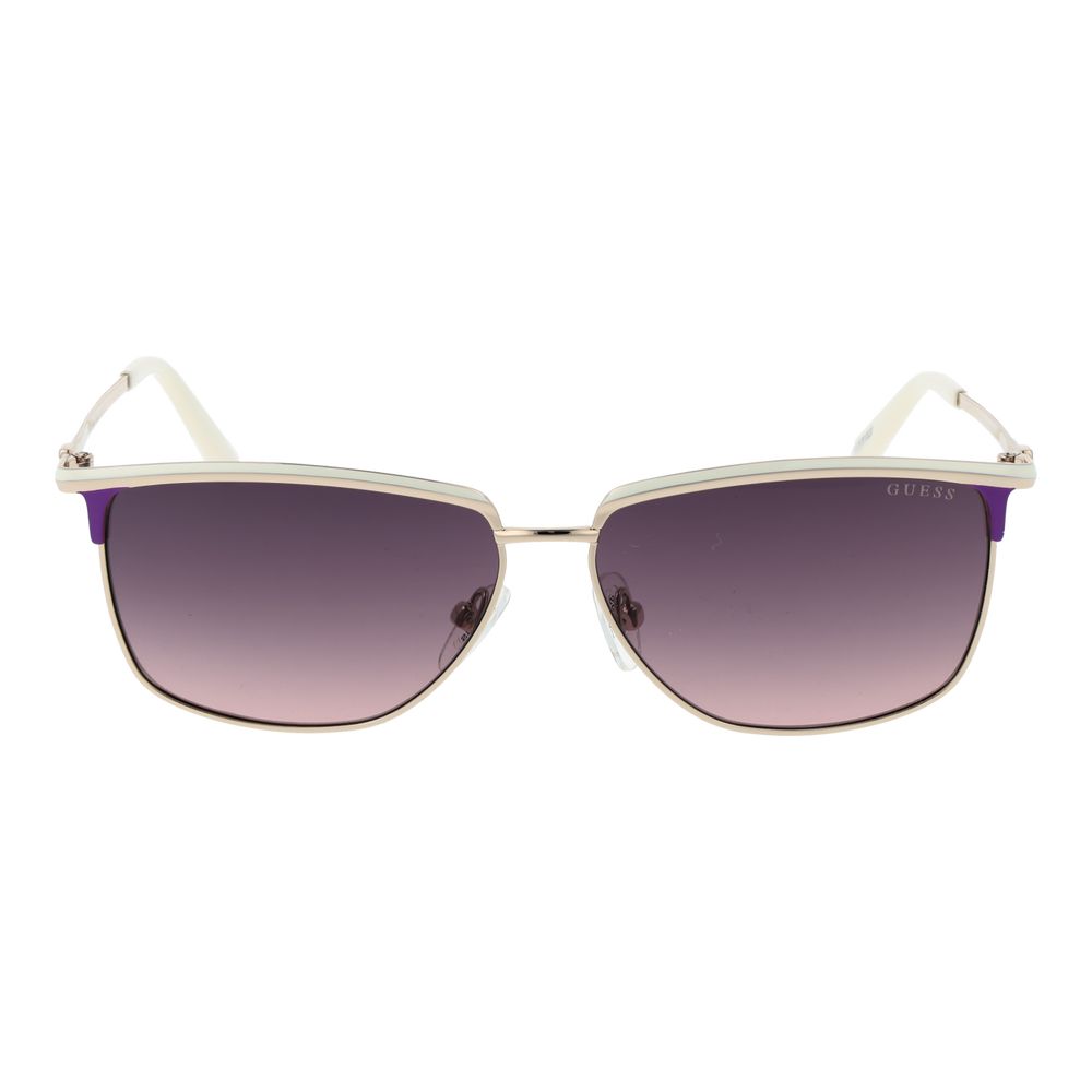 Guess White Metal Sunglasses - Luxe Nova