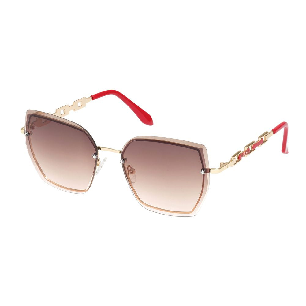 Guess Gold Metal Sunglasses - Luxe Nova