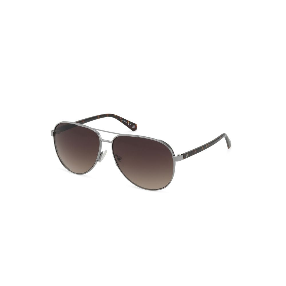 Guess Gray Metal Sunglasses - Luxe Nova