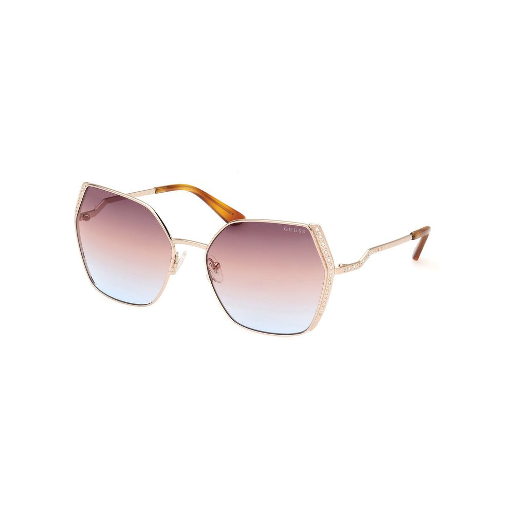 Guess Gold Metal Sunglasses - Luxe Nova