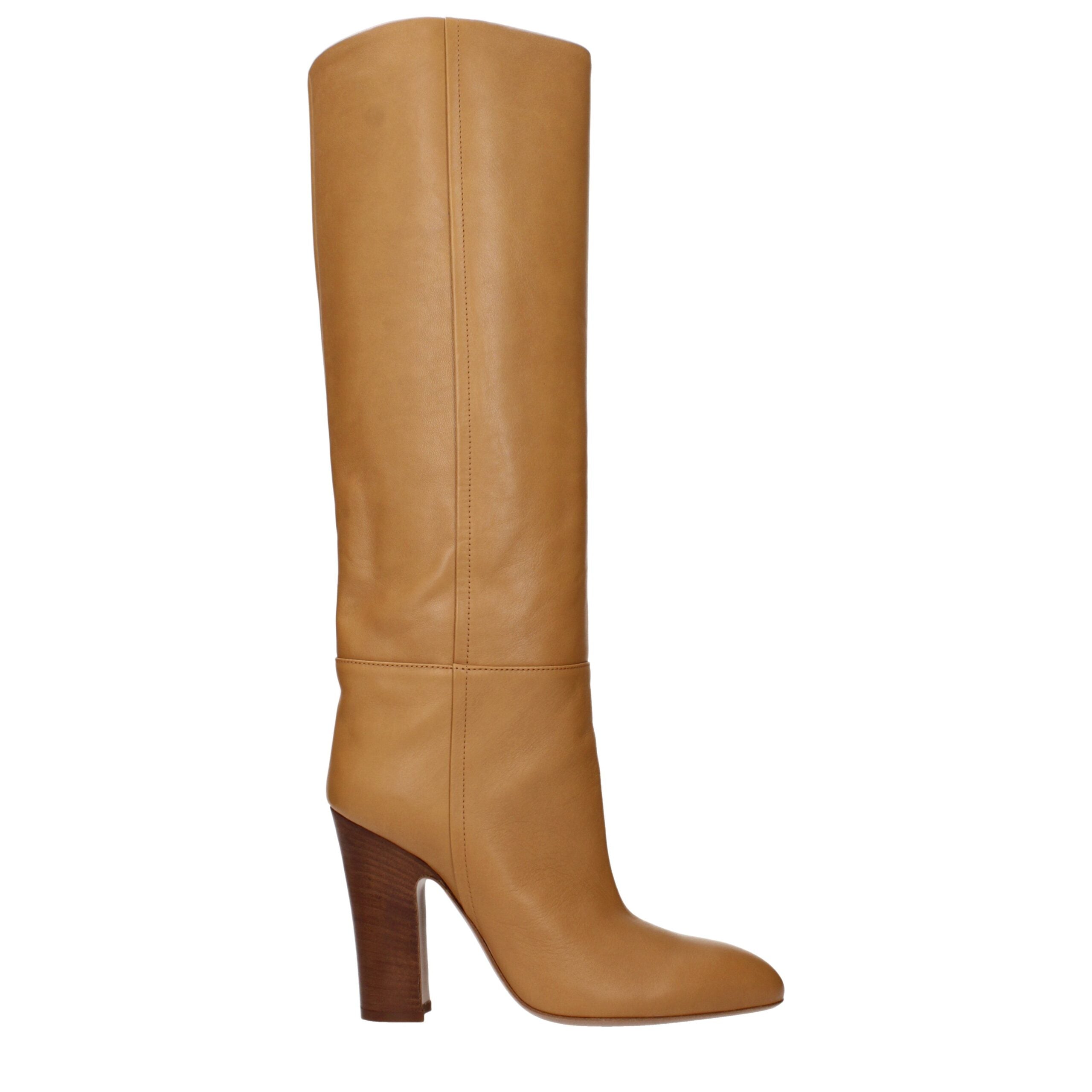 Paris Texas Brown Leather Boots - Luxe Nova