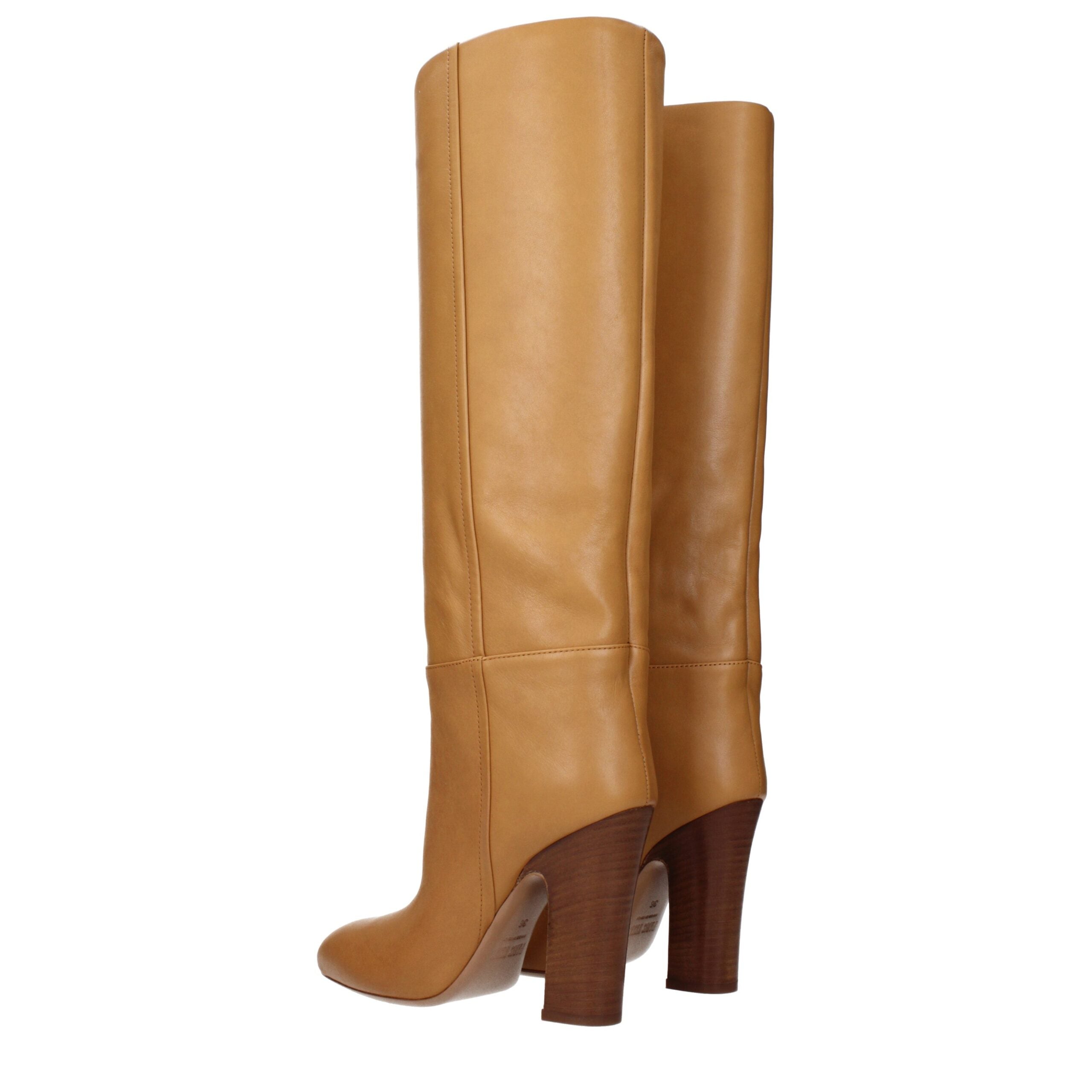 Paris Texas Brown Leather Boots - Luxe Nova