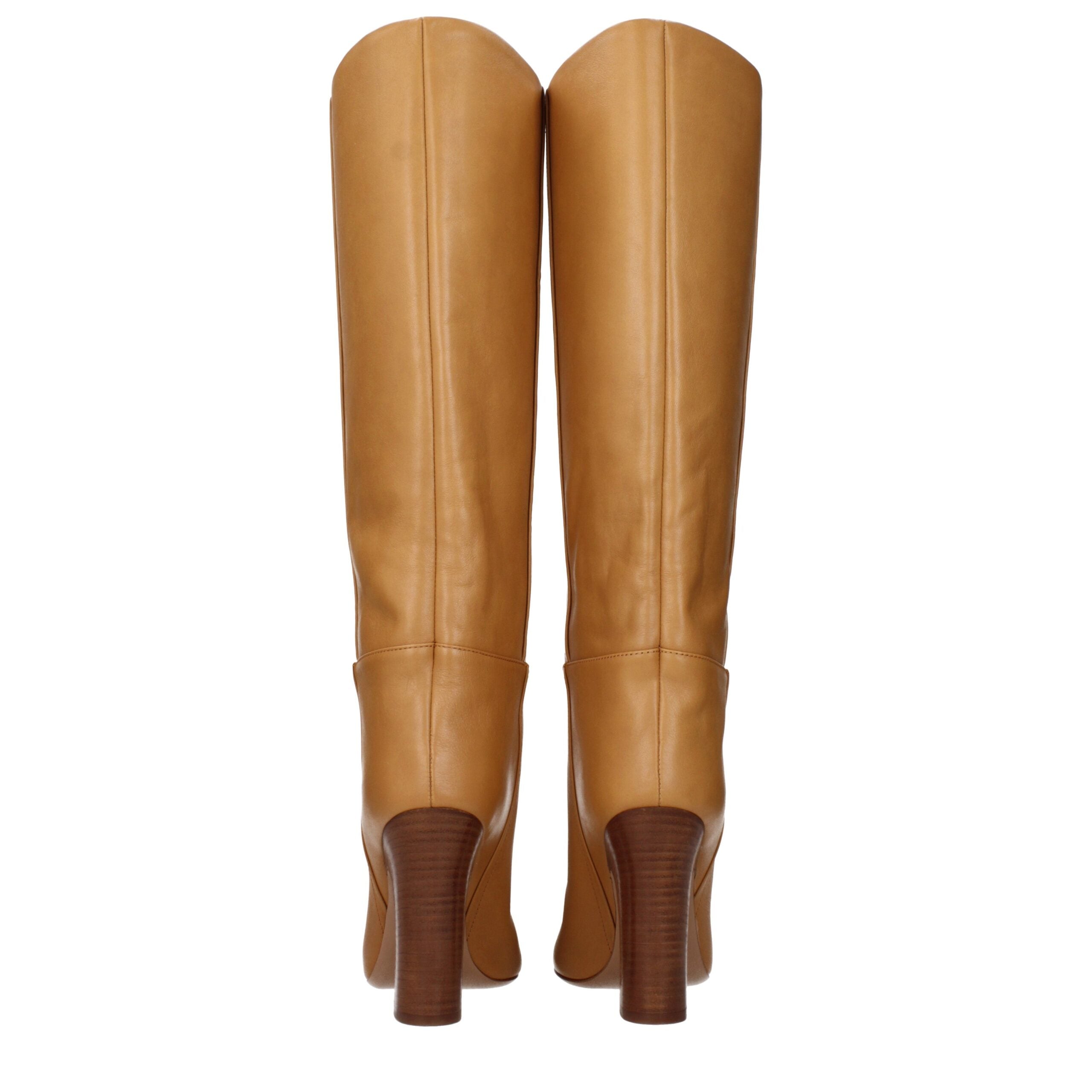 Paris Texas Brown Leather Boots - Luxe Nova