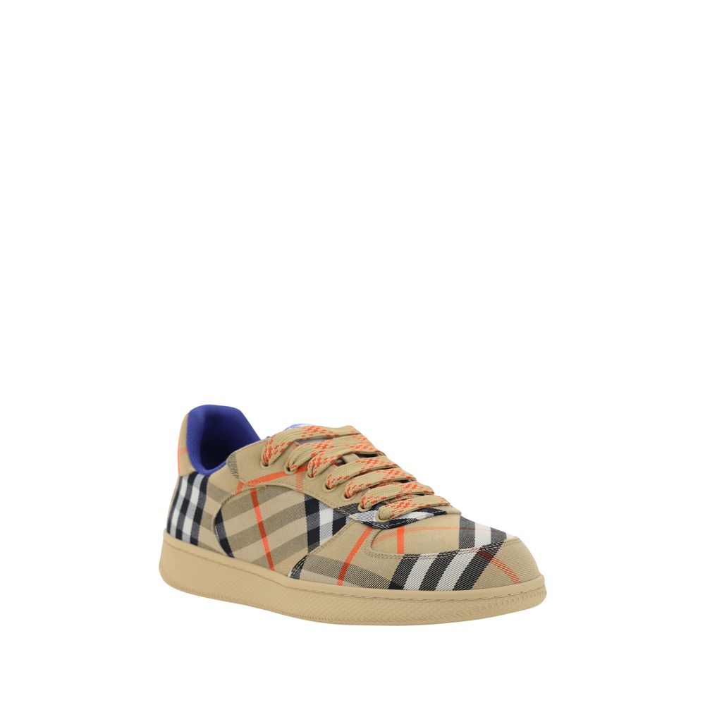 Burberry Beige Polyester Low Top Sneakers - Luxe Nova