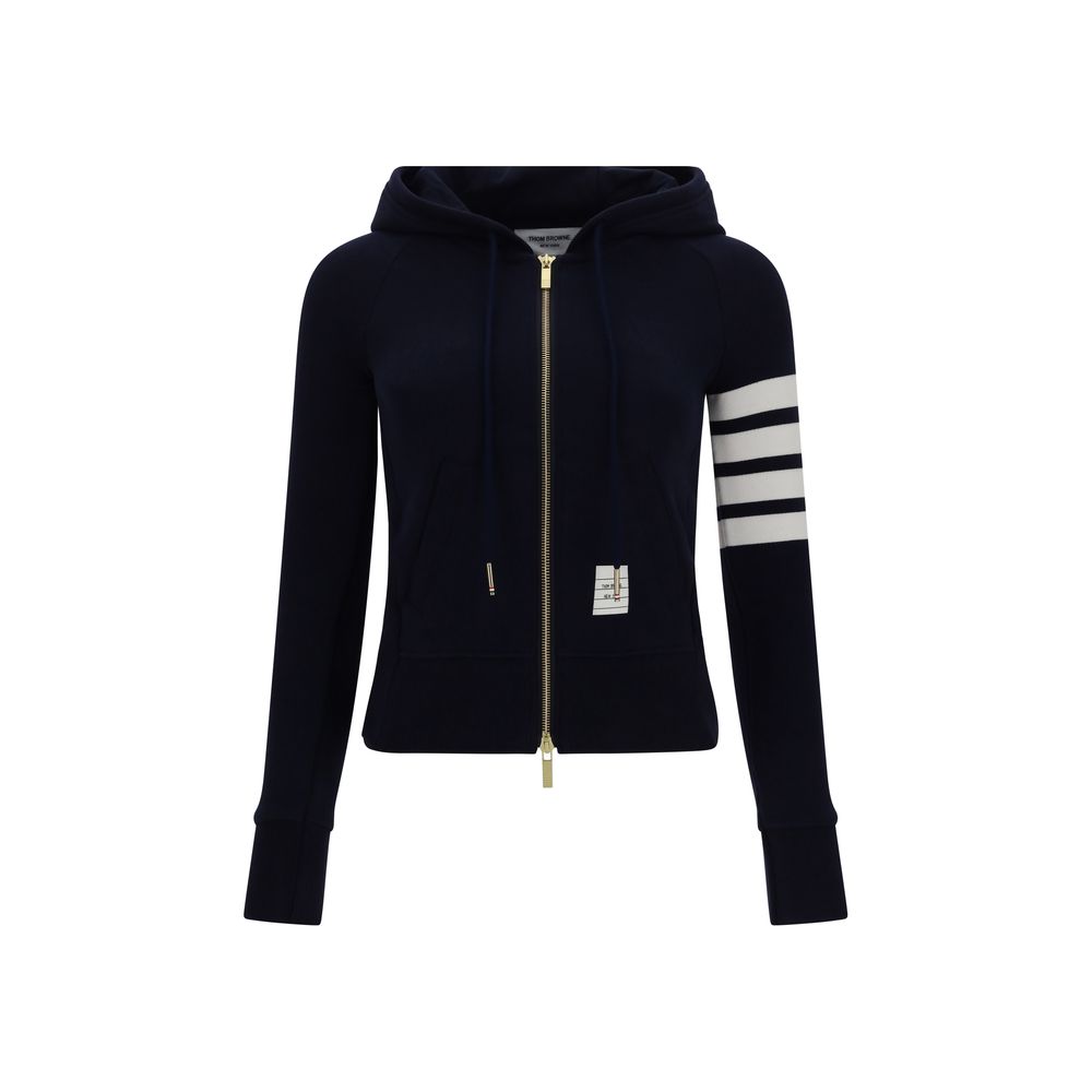 Thom Browne Blue Cotton Sweatshirt