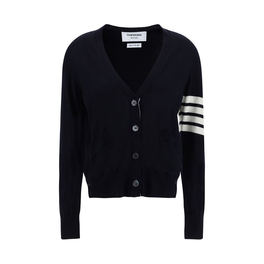 Thom Browne Blue Merino Wool Polo Shirt - Luxe Nova