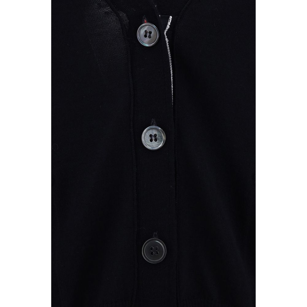 Thom Browne Blue Merino Wool Polo Shirt - Luxe Nova