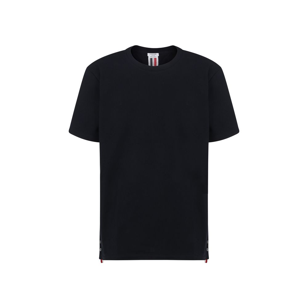 Thom Browne Blue Cotton T-Shirt - Luxe Nova