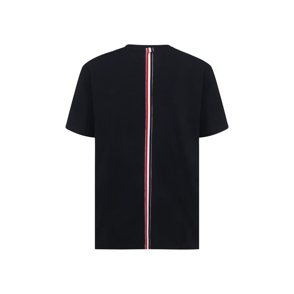 Thom Browne Blue Cotton T-Shirt - Luxe Nova