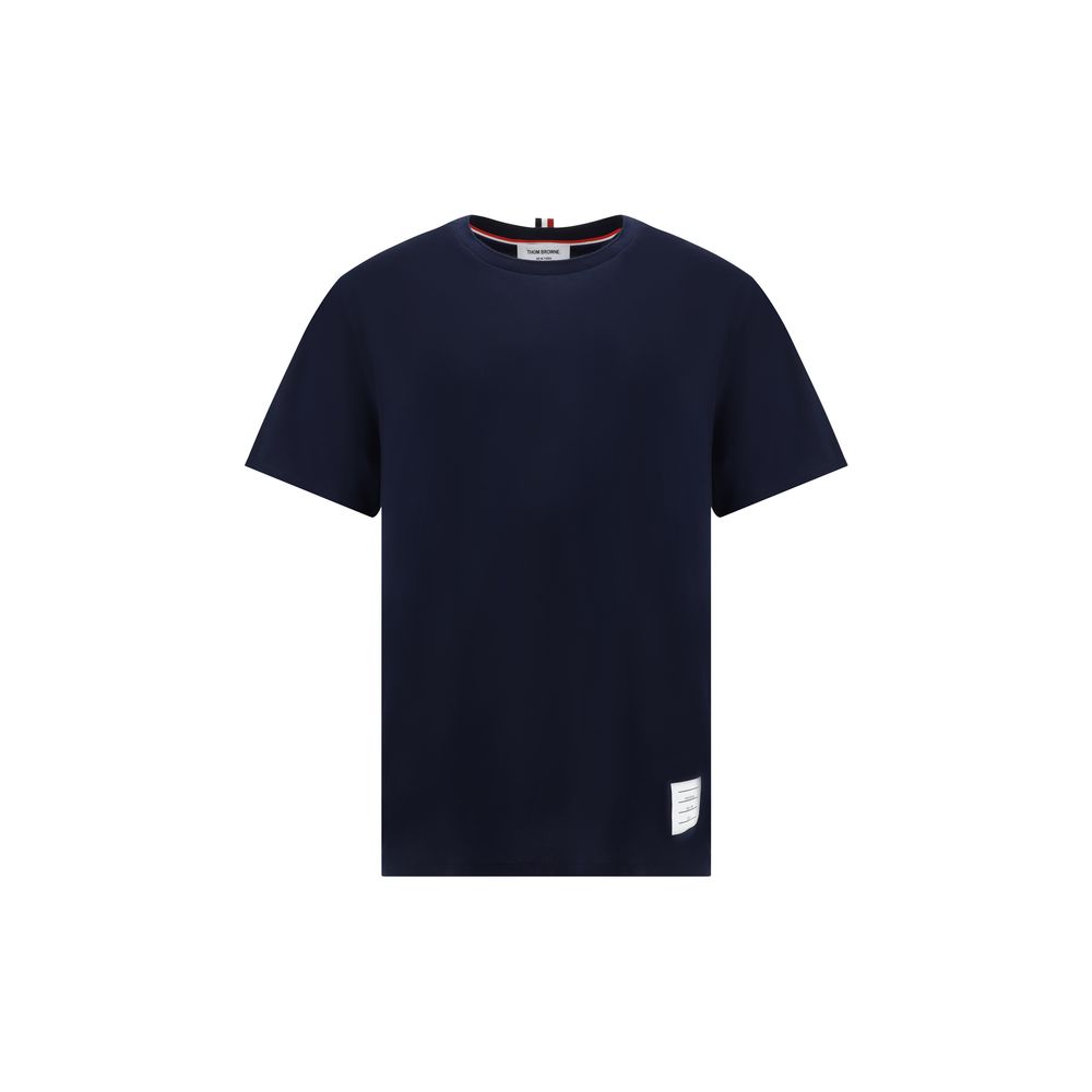 Thom Browne Blue Cotton T-Shirt - Luxe Nova