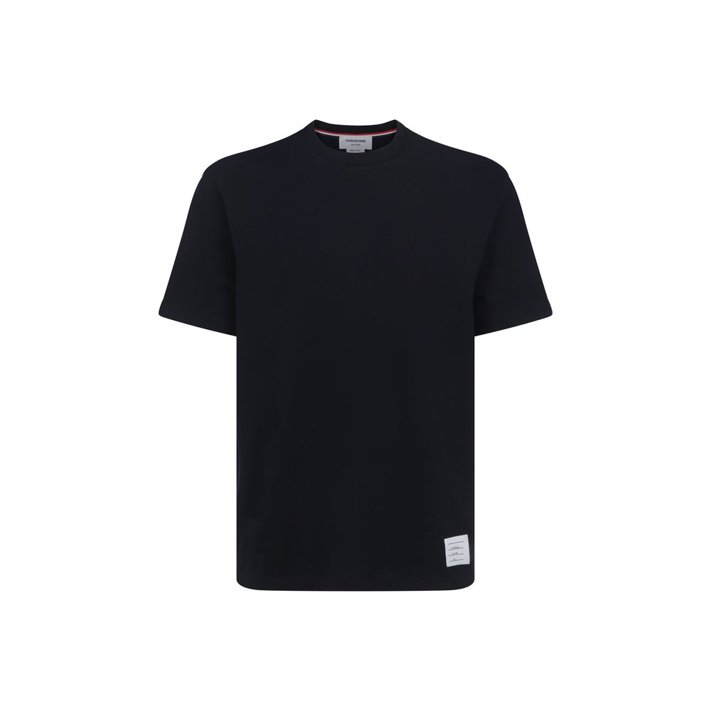 Thom Browne Blue Cotton T-Shirt - Luxe Nova