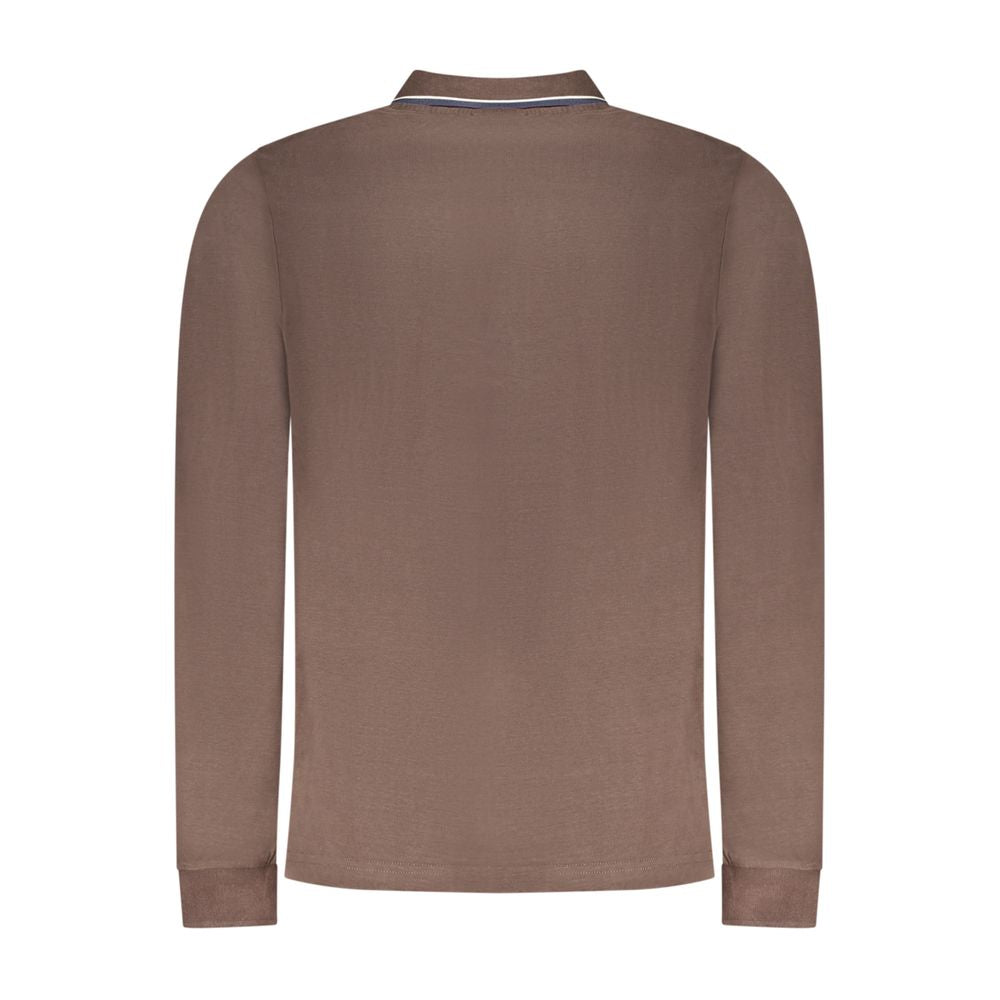 Norway 1963 Marrone Cotton Men Polo-Shirt - Luxe Nova