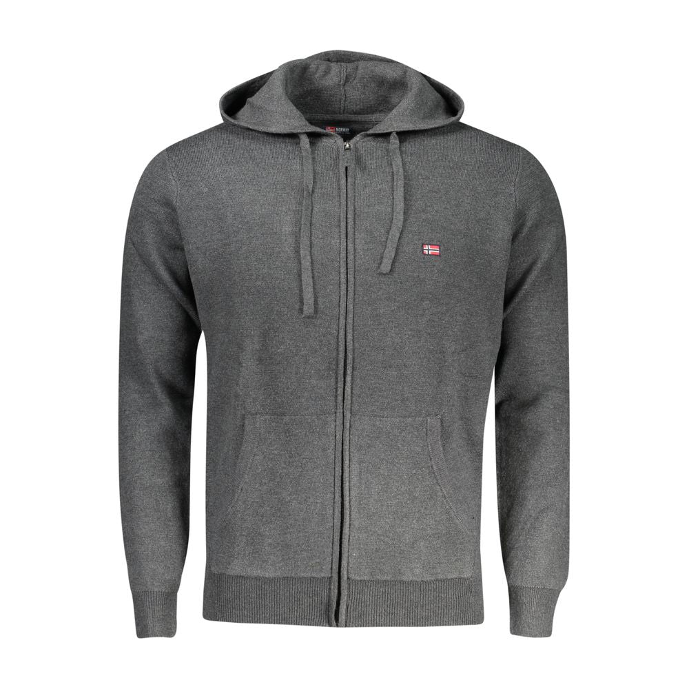 Norway 1963 Grigio Poliammide Men's Cardigan - Luxe Nova