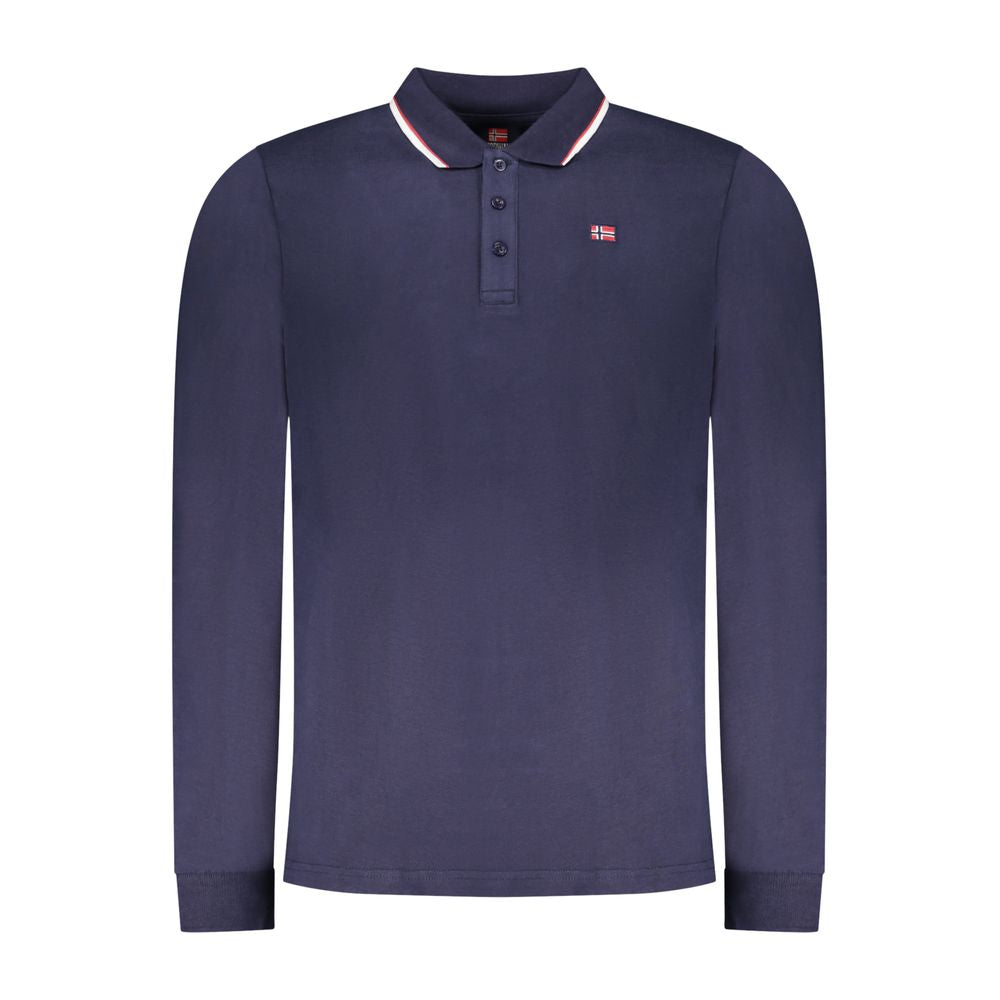 Norway 1963 Blu Cotton Mens Polo Shirt - Luxe Nova