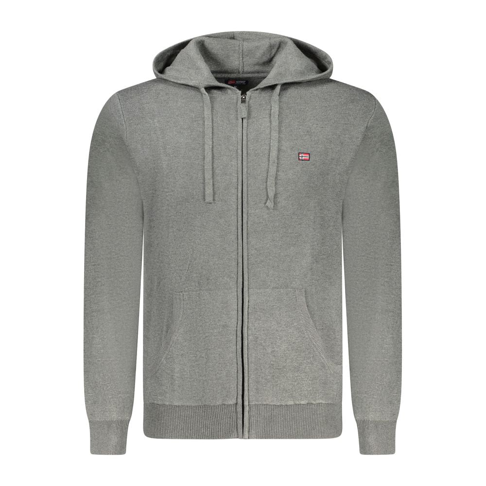 Norway 1963 Grigio Poliammide Mens Cardigan - Luxe Nova