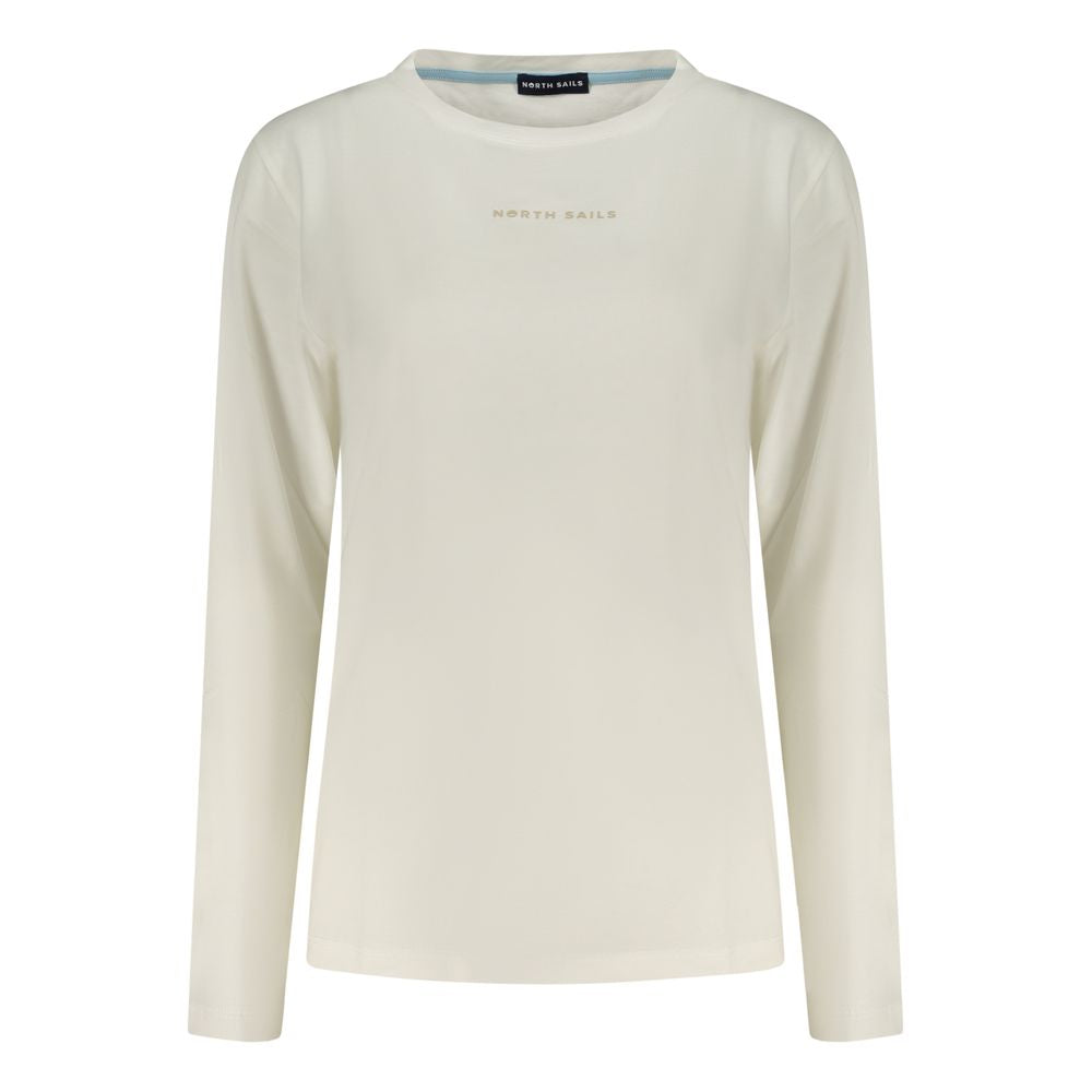 North Sails Bianco Cotton Women T-Shirt - Luxe Nova