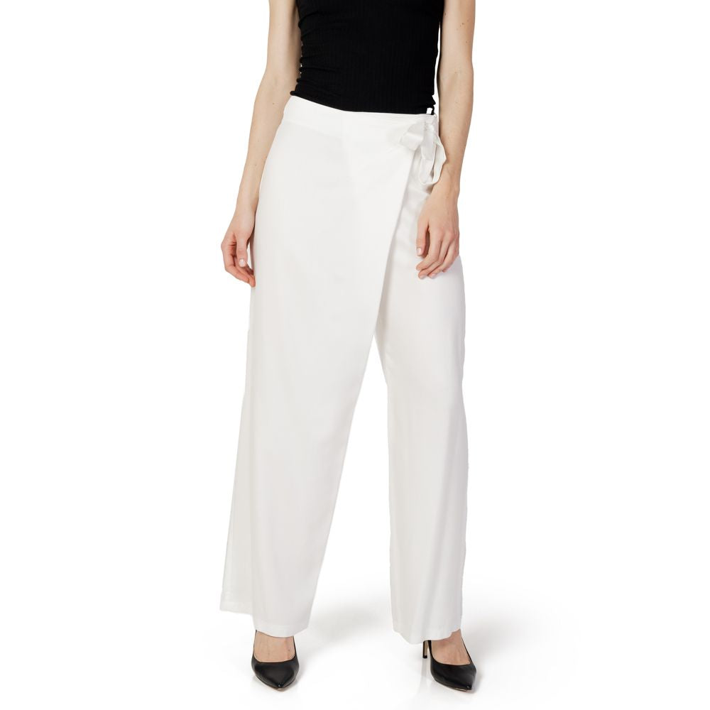 Hanny Deep Cream Cotton Casual Pants