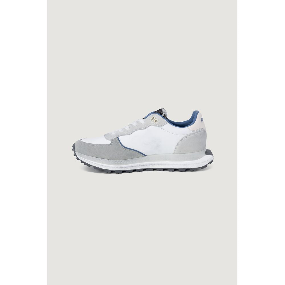 Blauer Gray Leather Athletic Sneakers