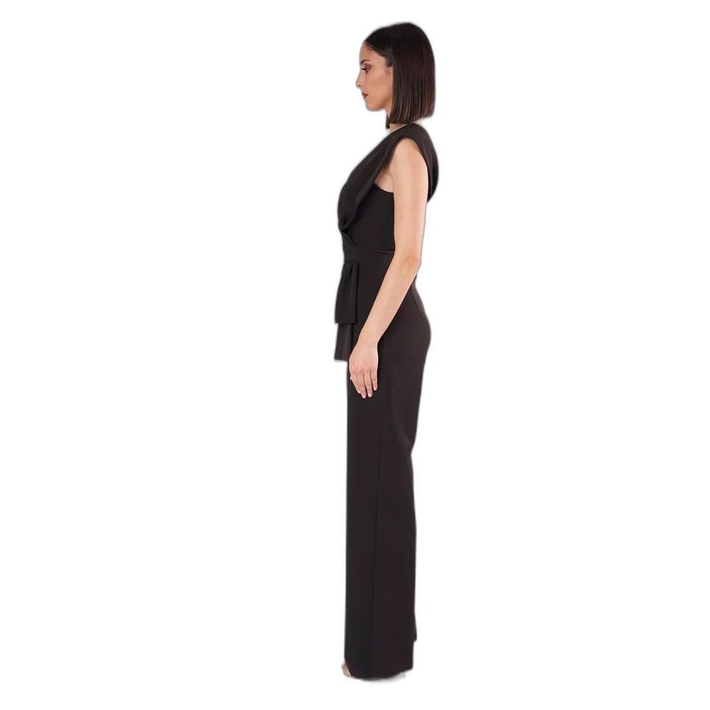 Silence Black Polyester Jumpsuit