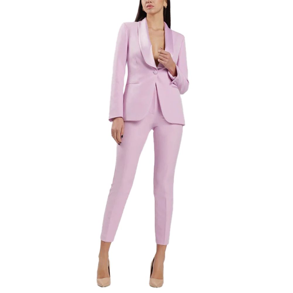 Silence Purple Polyester Pants